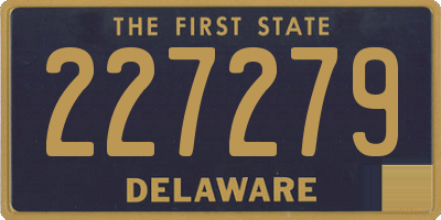 DE license plate 227279