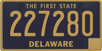 DE license plate 227280