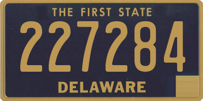 DE license plate 227284