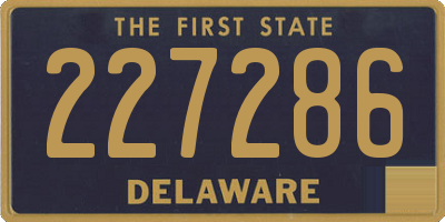 DE license plate 227286