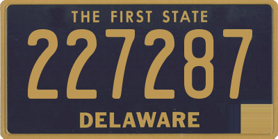 DE license plate 227287