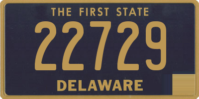 DE license plate 22729