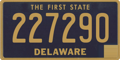 DE license plate 227290