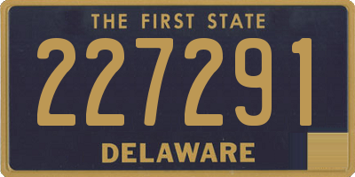 DE license plate 227291