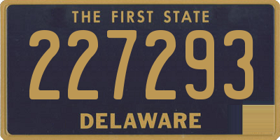 DE license plate 227293