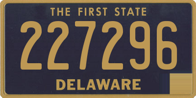 DE license plate 227296