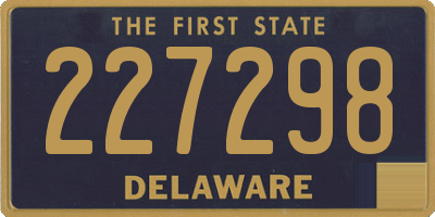 DE license plate 227298