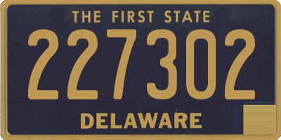 DE license plate 227302