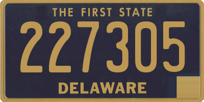 DE license plate 227305