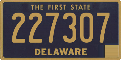 DE license plate 227307