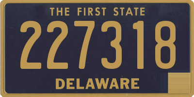 DE license plate 227318