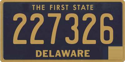 DE license plate 227326