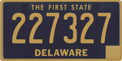 DE license plate 227327
