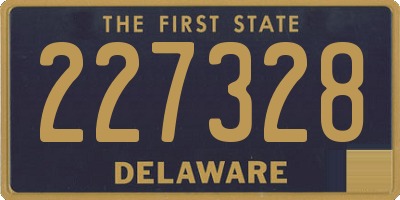 DE license plate 227328