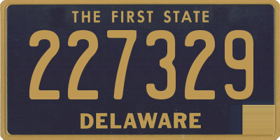 DE license plate 227329