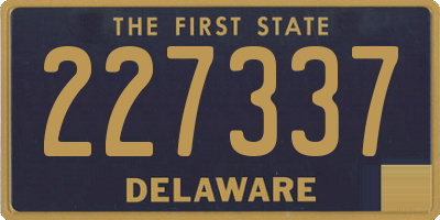 DE license plate 227337