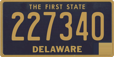 DE license plate 227340