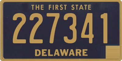 DE license plate 227341