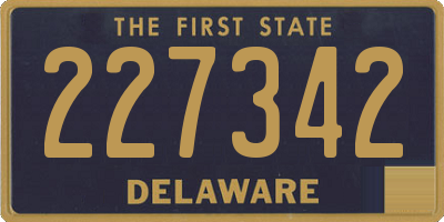 DE license plate 227342