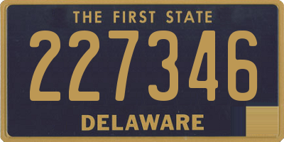 DE license plate 227346