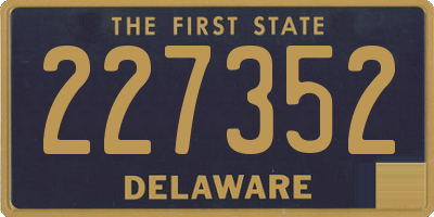 DE license plate 227352