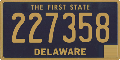 DE license plate 227358