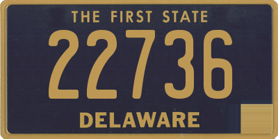 DE license plate 22736