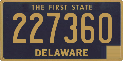 DE license plate 227360