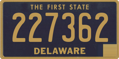 DE license plate 227362