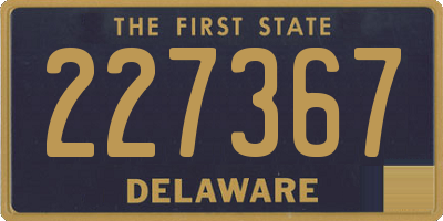 DE license plate 227367