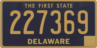 DE license plate 227369