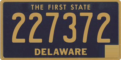 DE license plate 227372