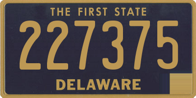 DE license plate 227375