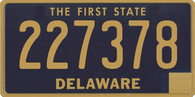 DE license plate 227378