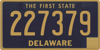 DE license plate 227379