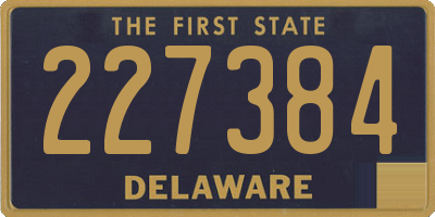 DE license plate 227384