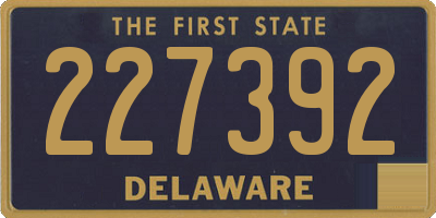 DE license plate 227392