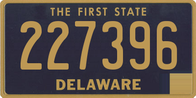 DE license plate 227396