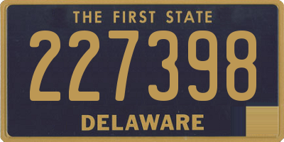 DE license plate 227398