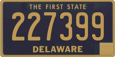 DE license plate 227399