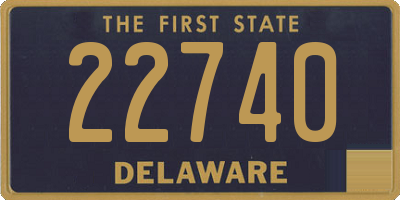 DE license plate 22740