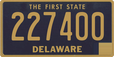 DE license plate 227400