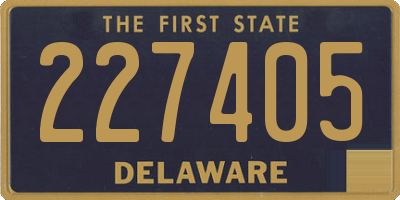 DE license plate 227405