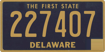 DE license plate 227407