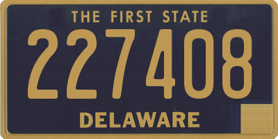 DE license plate 227408