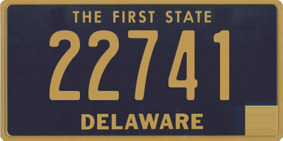 DE license plate 22741