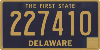 DE license plate 227410