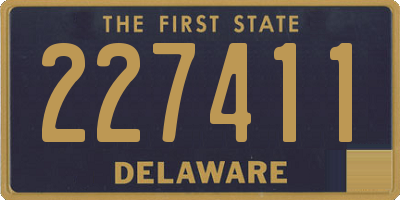 DE license plate 227411