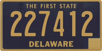 DE license plate 227412