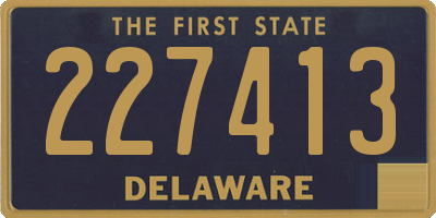 DE license plate 227413